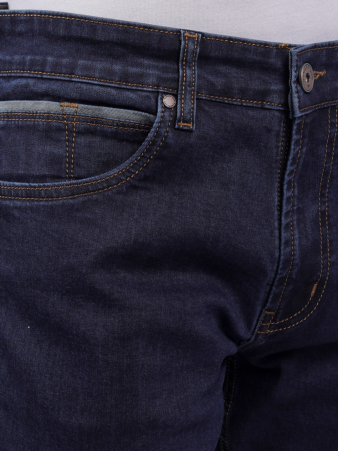 Numero Uno Men Solid Dark Blue Jeans